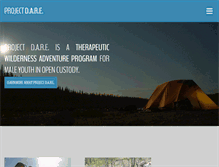 Tablet Screenshot of projectdare.com